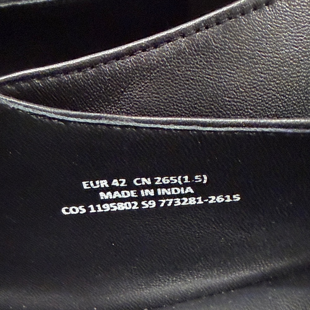 COS Black Leather Buckle Flats - Picture 3 of 14